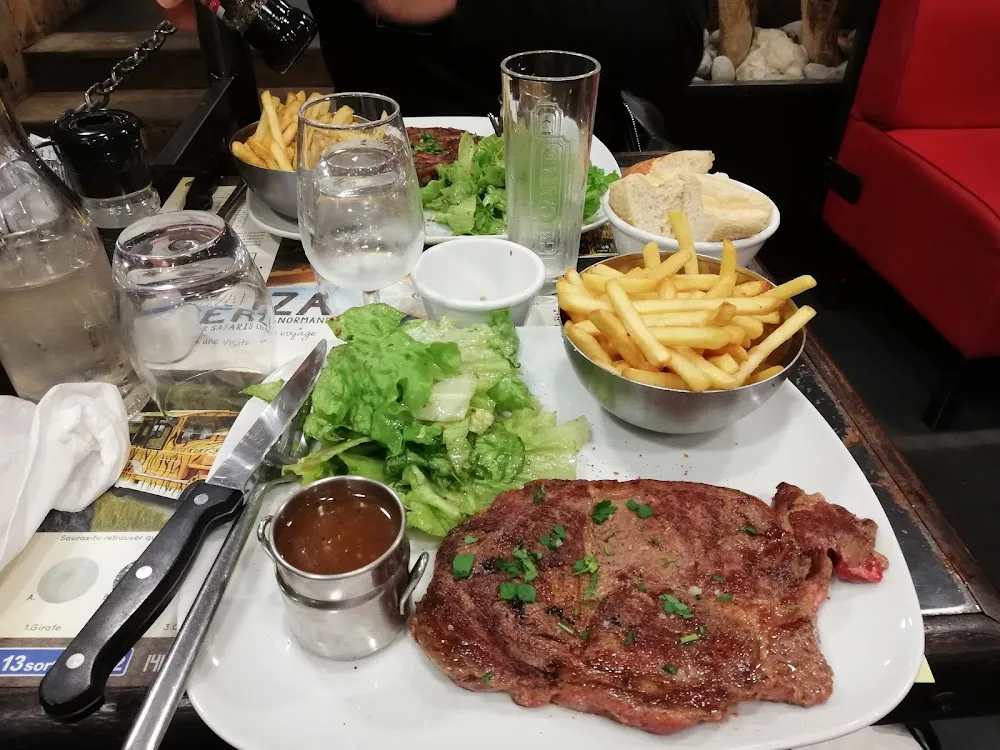Bavette À L Échalote Et Frites
